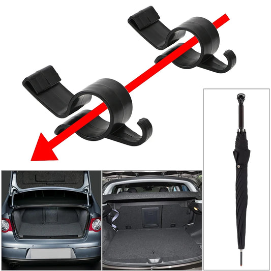 CoffreZen™ ClipDry – Support Parapluie Coffre Voiture (1 ou 2 pièces)