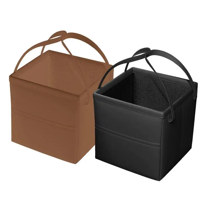 CoffreZen™ LuxeFold – Coffre de Rangement Pliable en Simili Cuir pour Voiture & SUV